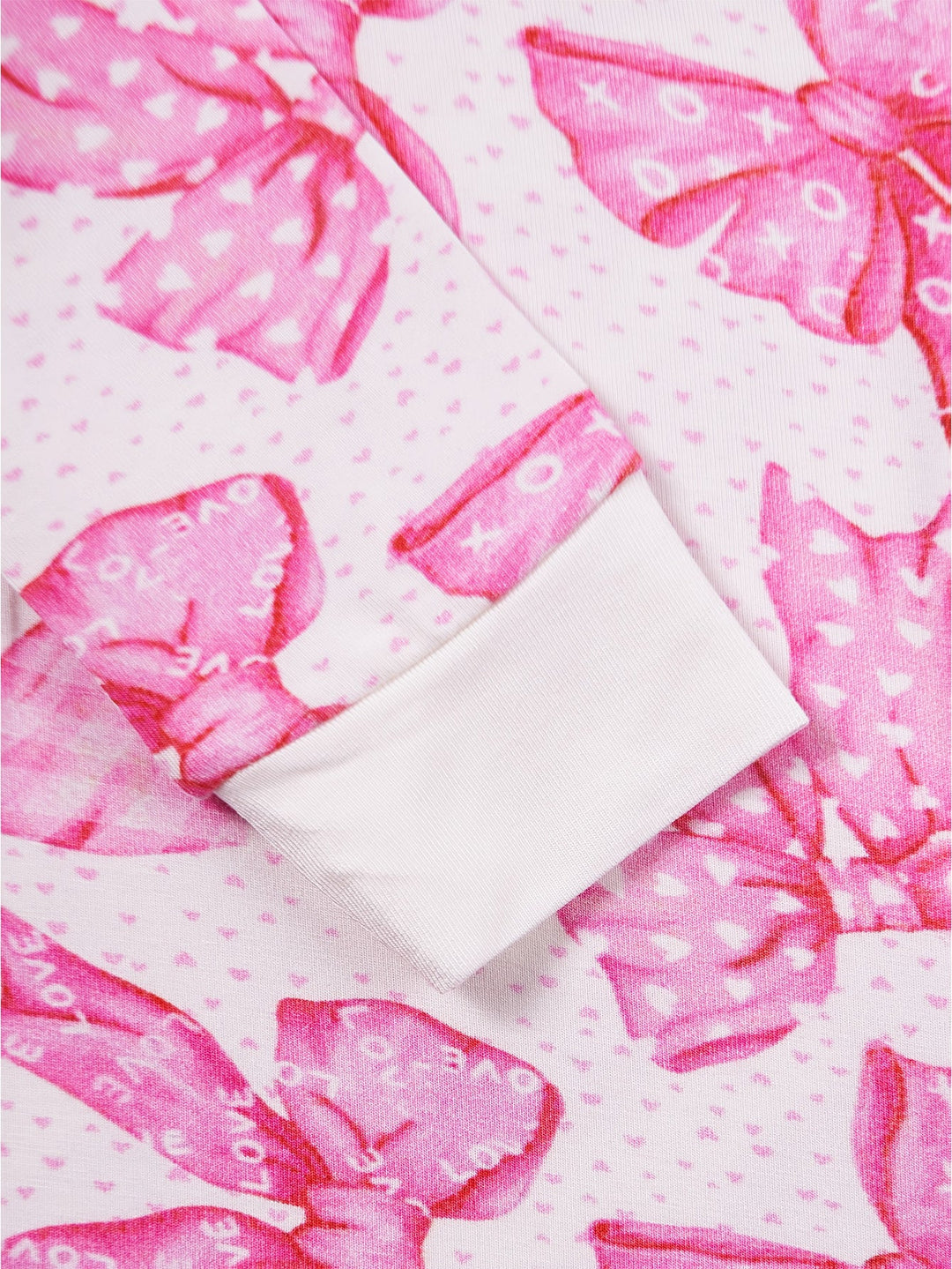 Long - Sleeve Baby One - Piece Bow Print - MOSSRIVER