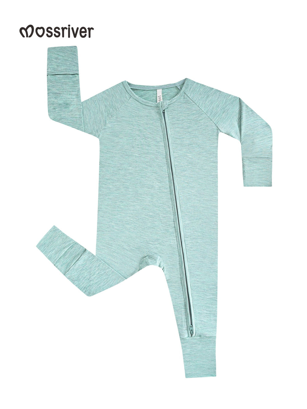 Long Sleeve One Piece Candy Macaron Green - MOSSRIVER