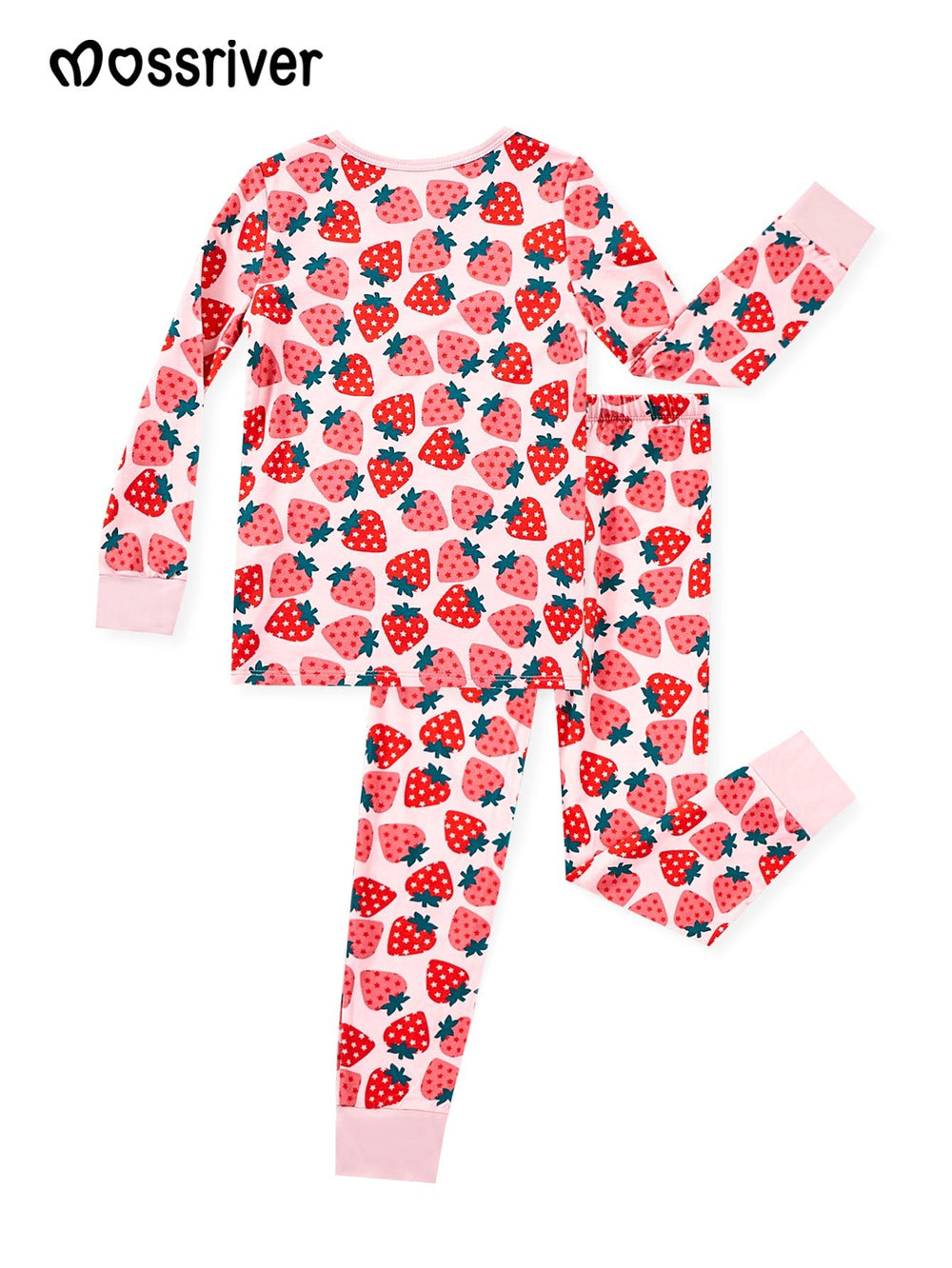 Long Sleeve Two Piece Strawberry - MOSSRIVER