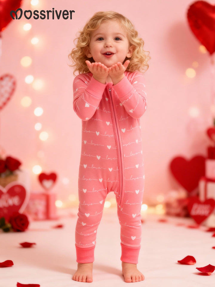 Mitten Footies Long - Sleeve Baby One - Piece Double Zipper - MOSSRIVER