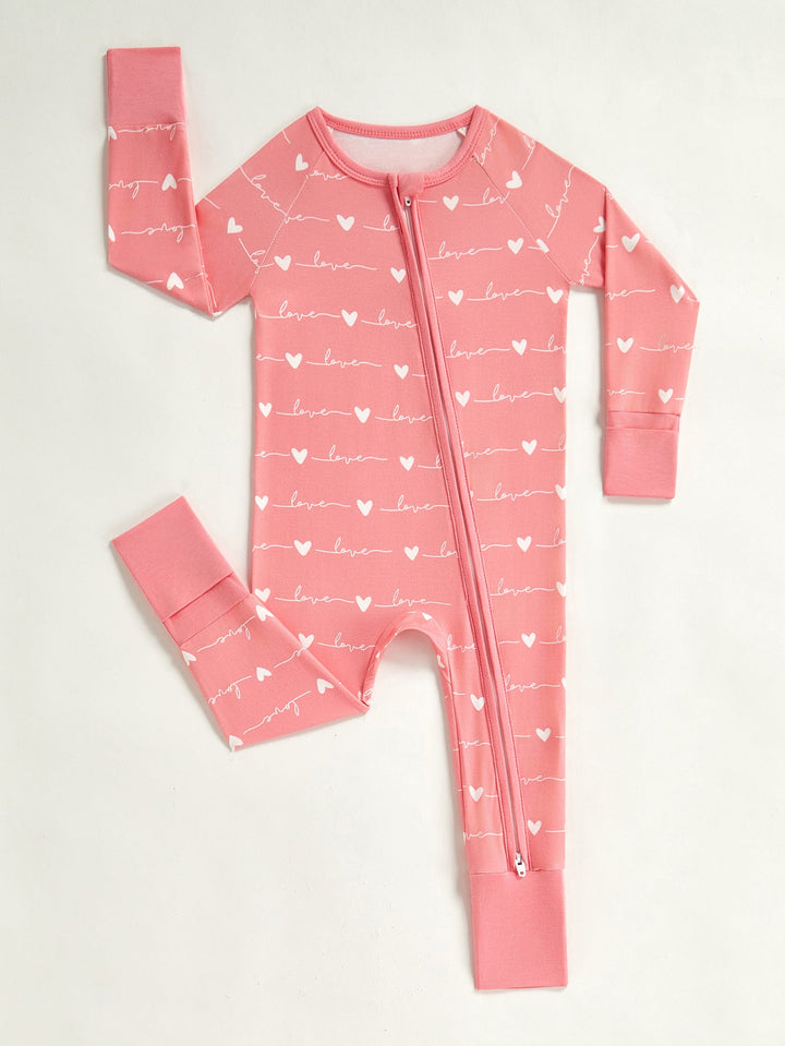 Mitten Footies Long - Sleeve Baby One - Piece Double Zipper - MOSSRIVER