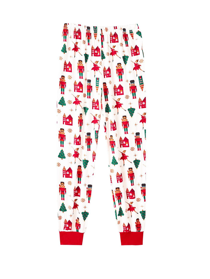 MOSSRIVER Christmas Family Matching Bamboo Long - Sleeve Pajama Set King and Princess Print - MOSSRIVER