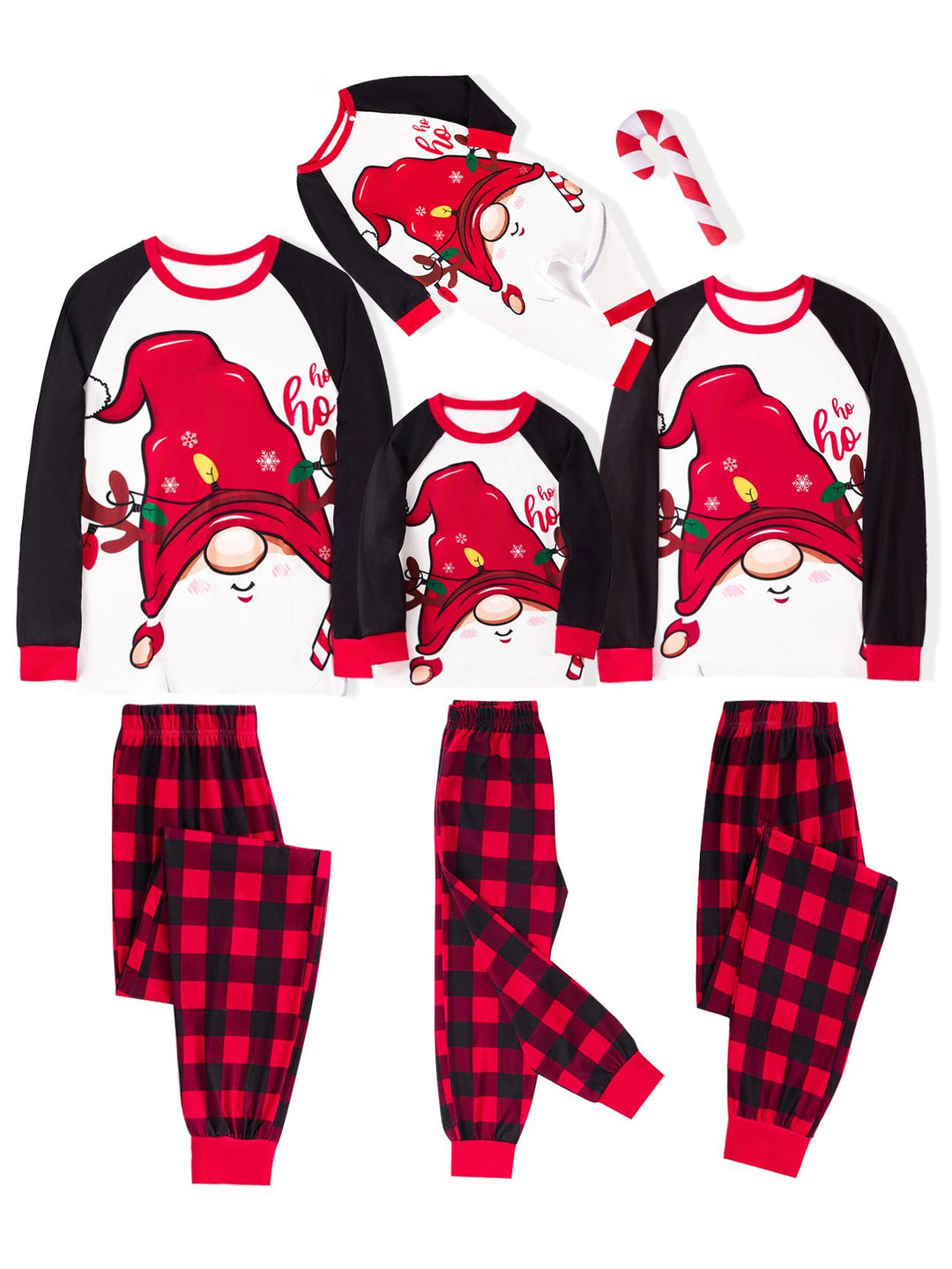 MOSSRIVER Christmas Family Matching Christmas Long Sleeve Pajama Set - Super Soft Elf Print - MOSSRIVER