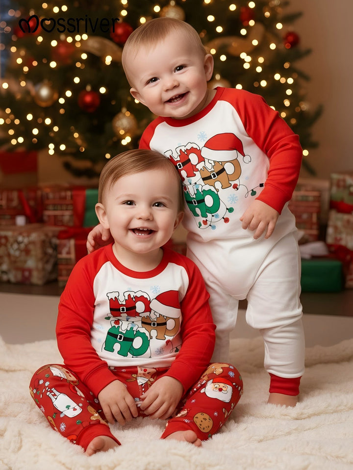 MOSSRIVER Christmas Family Matching MOSSRIVER Baby/Toddler Christmas Pajamas - Super Soft Print Sleepwear - MOSSRIVER