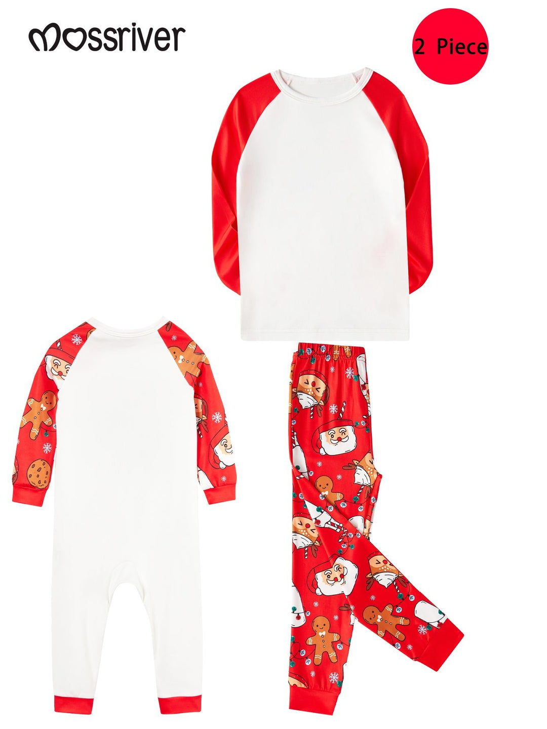 MOSSRIVER Christmas Family Matching MOSSRIVER Baby/Toddler Christmas Pajamas - Super Soft Print Sleepwear - MOSSRIVER