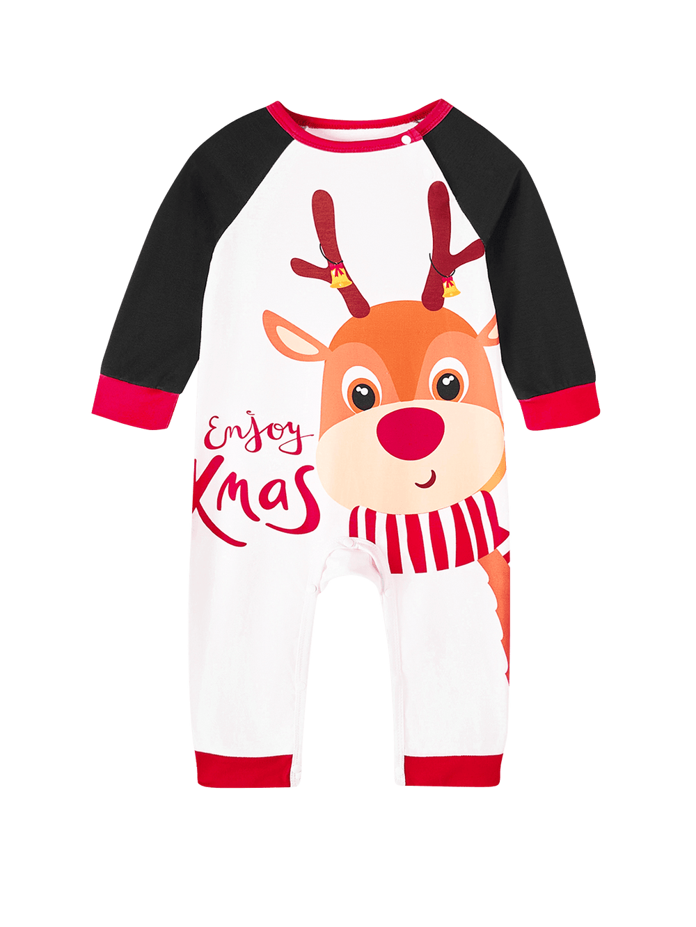 MOSSRIVER Christmas Family Matching Soft Reindeer Family Print PJS - MOSSRIVER