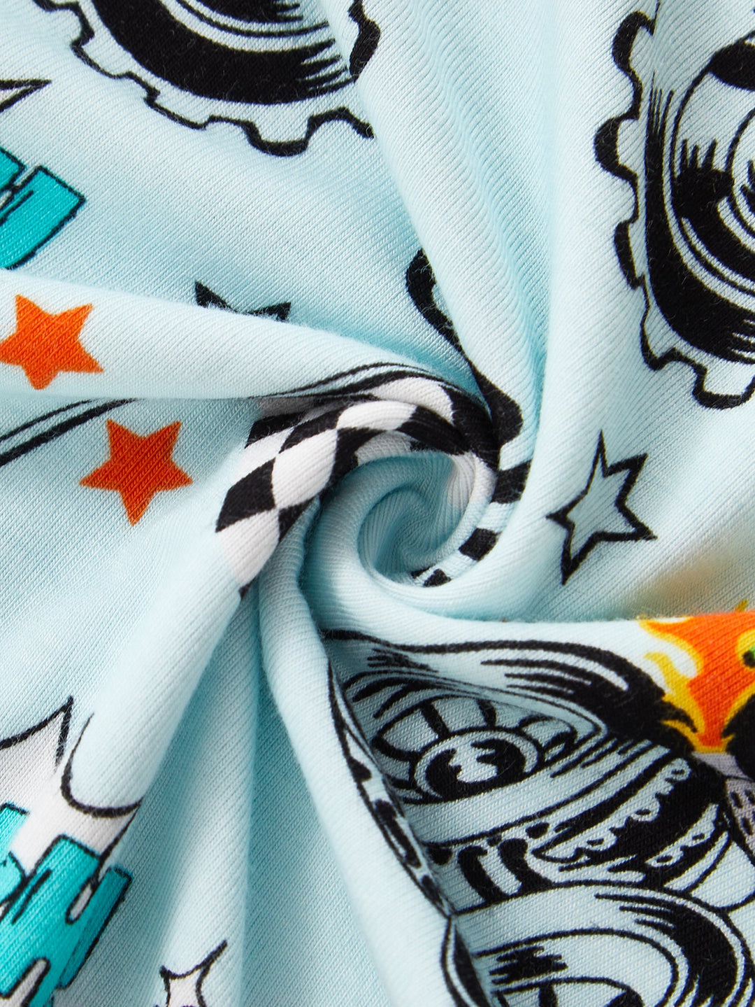 Racing Cars Short - Sleeve Baby Two - Piece - MOSSRIVER