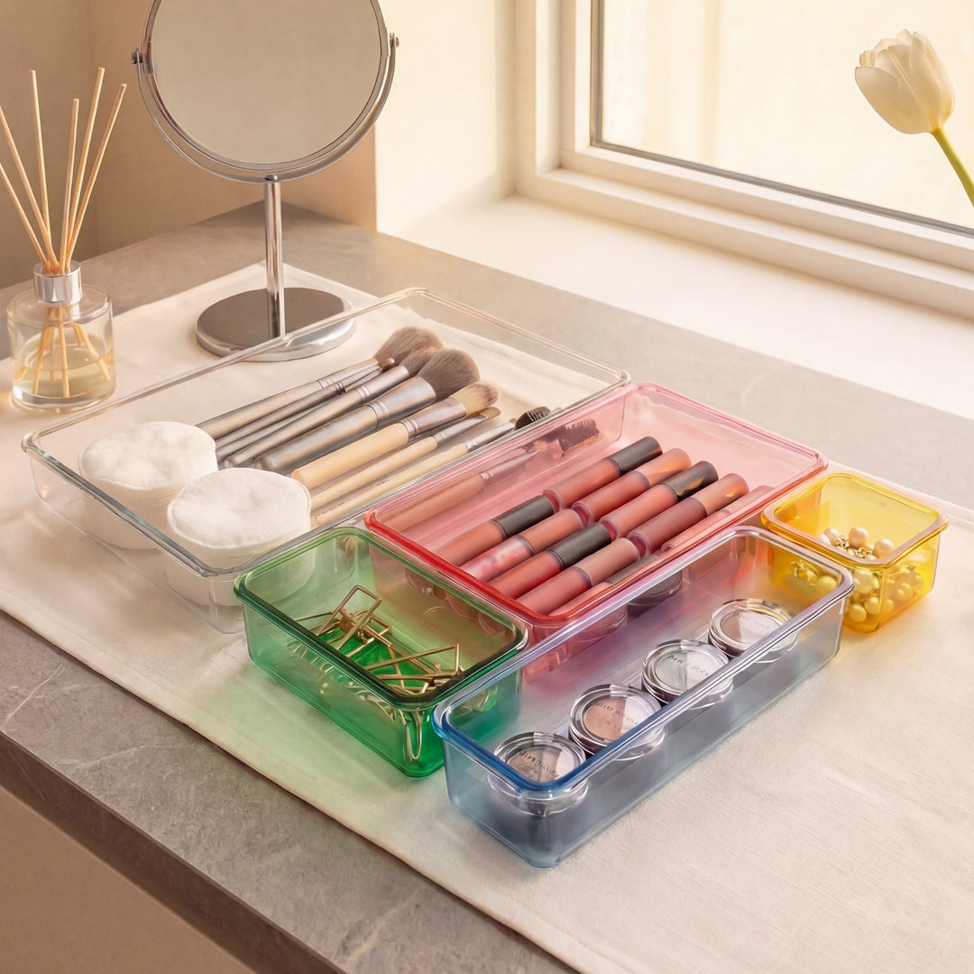 Rainbow Desktop Organizer | MOSSRIVER Chroma - MOSSRIVER