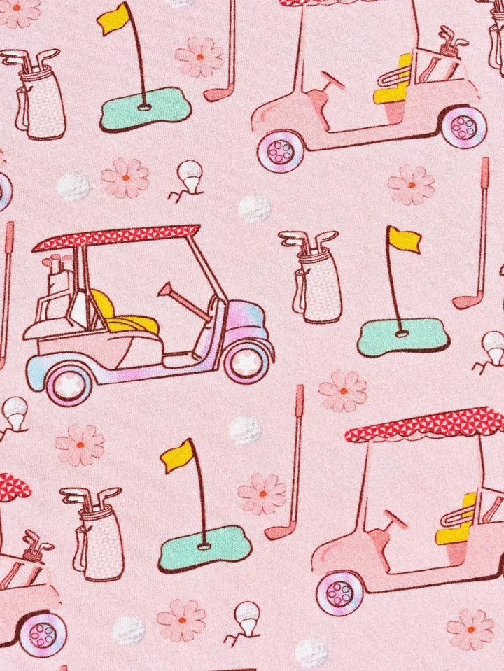 Short - Sleeve Baby One - Piece Golf Cart Print - MOSSRIVER