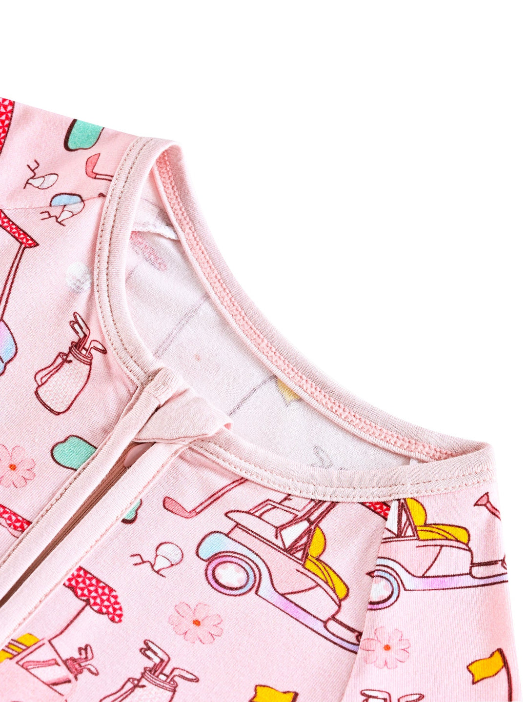 Short - Sleeve Baby One - Piece Golf Cart Print - MOSSRIVER