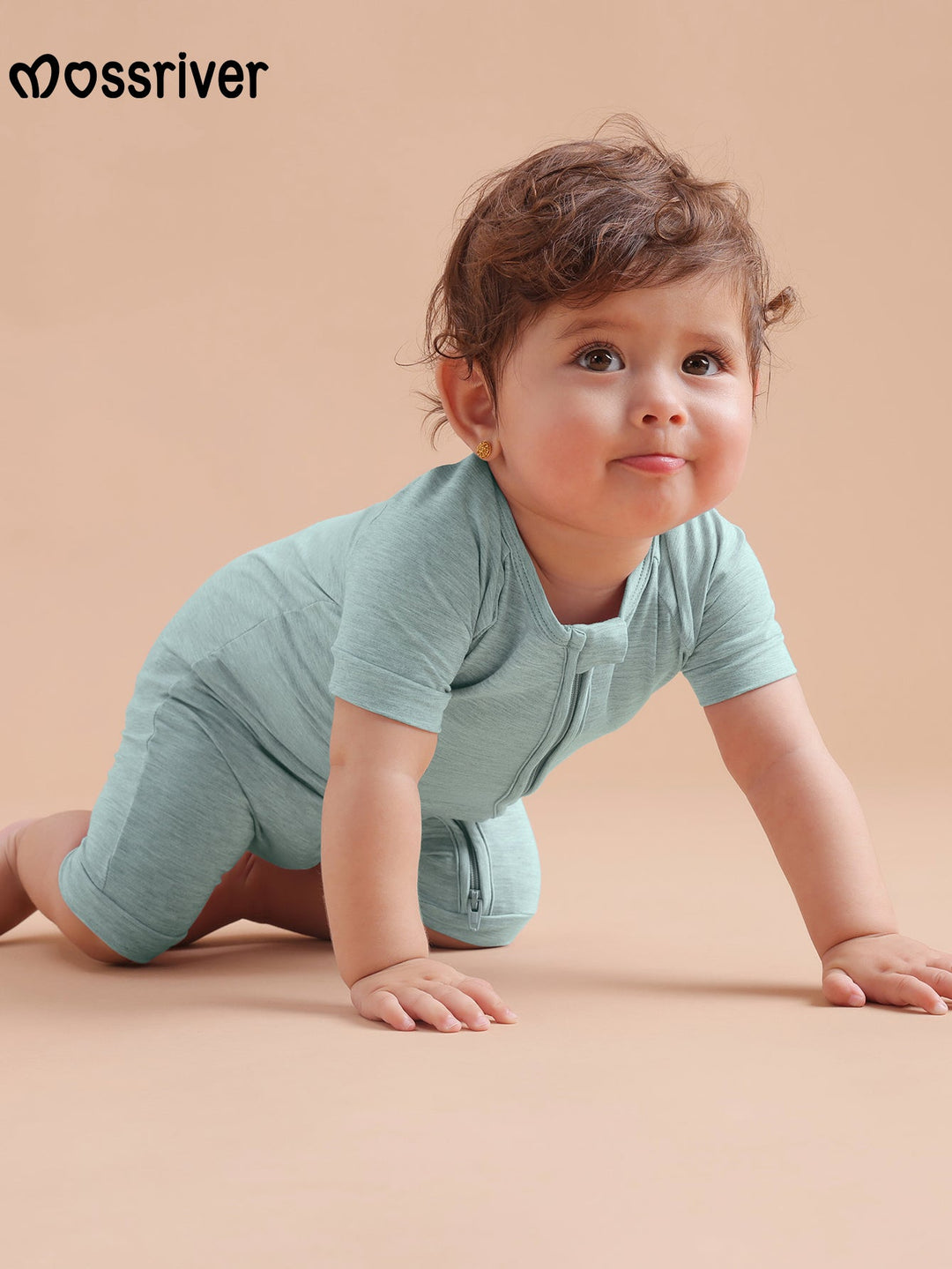 Short Sleeve One Piece Candy Macaron Green - MOSSRIVER