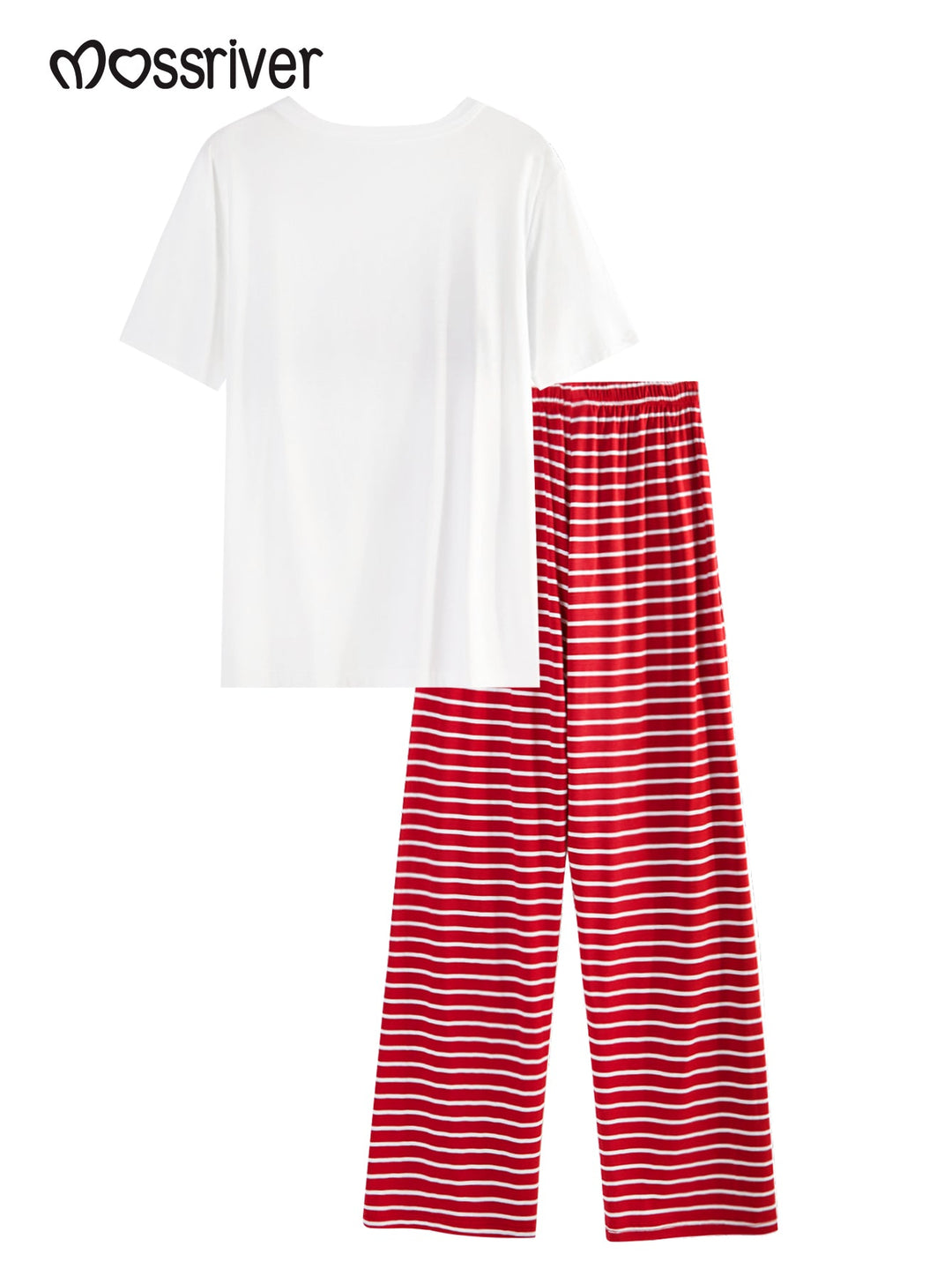 Smile Print Soft Knit Lounge Set - MOSSRIVER