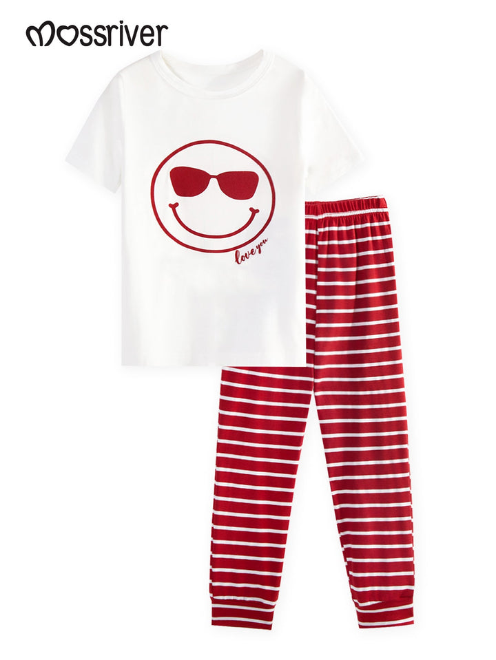 Smiley Face Kids Pajamas (Soft Comfort) - MOSSRIVER