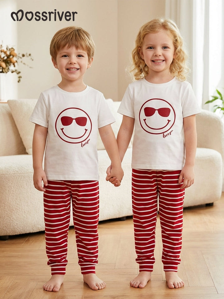 Smiley Face Kids Pajamas (Soft Comfort) - MOSSRIVER
