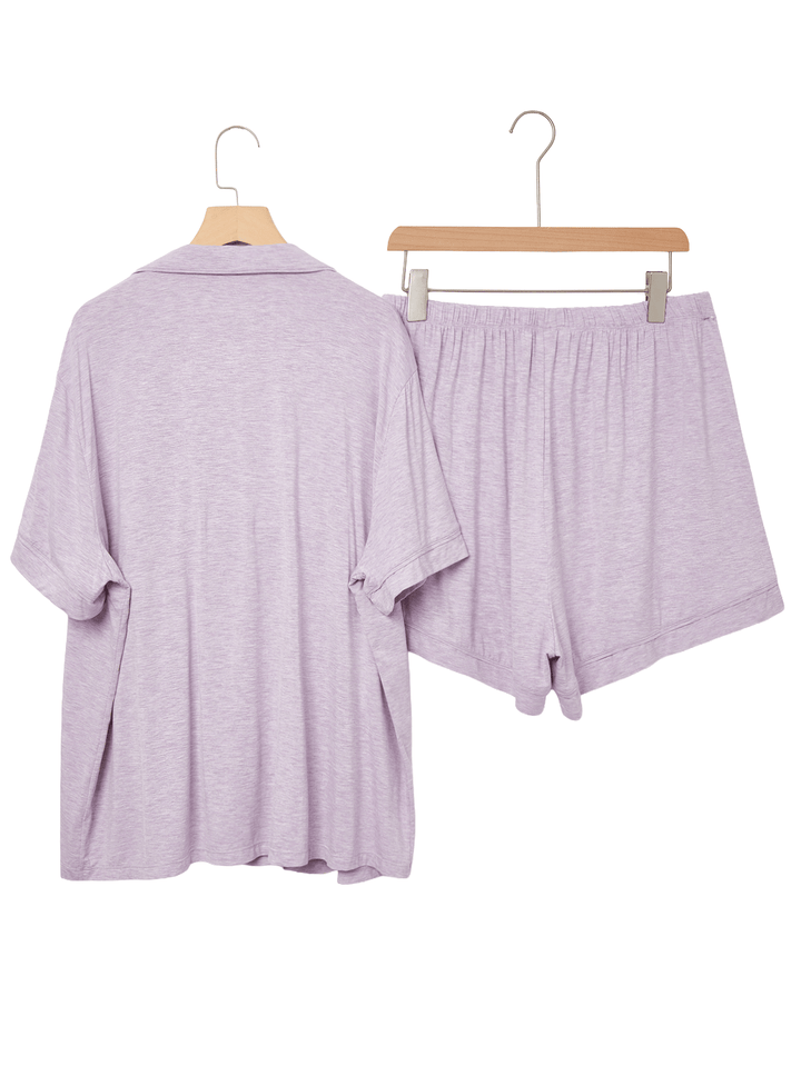 Soft Bamboo Short - Sleeve Women's Pajama Set - MOSSRIVER