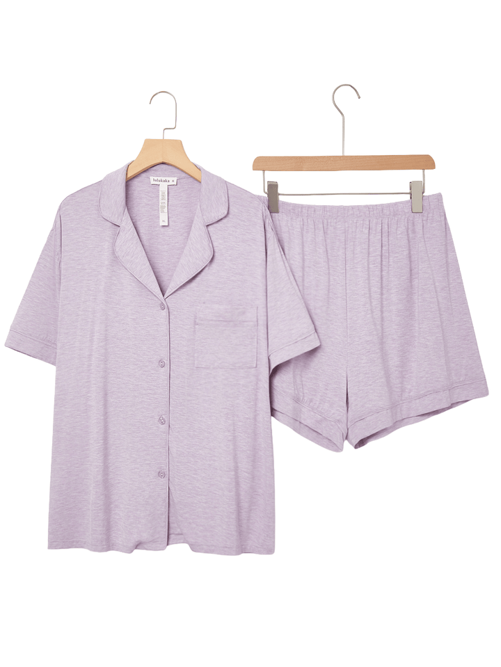 Soft Bamboo Short - Sleeve Women's Pajama Set - MOSSRIVER