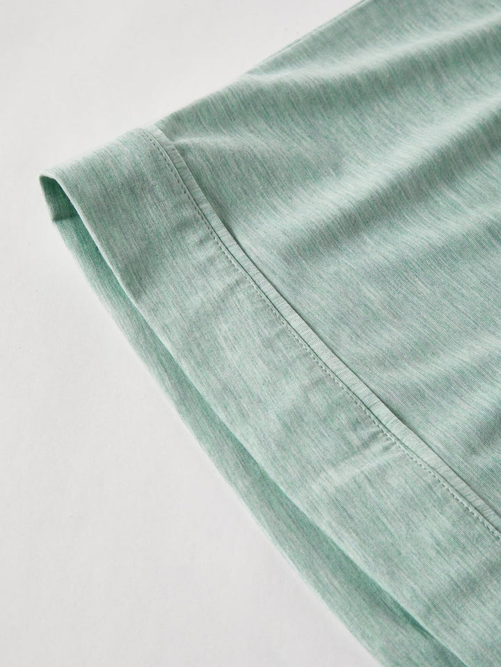 Solid Short - Sleeve Women's Pajama Set - MOSSRIVER