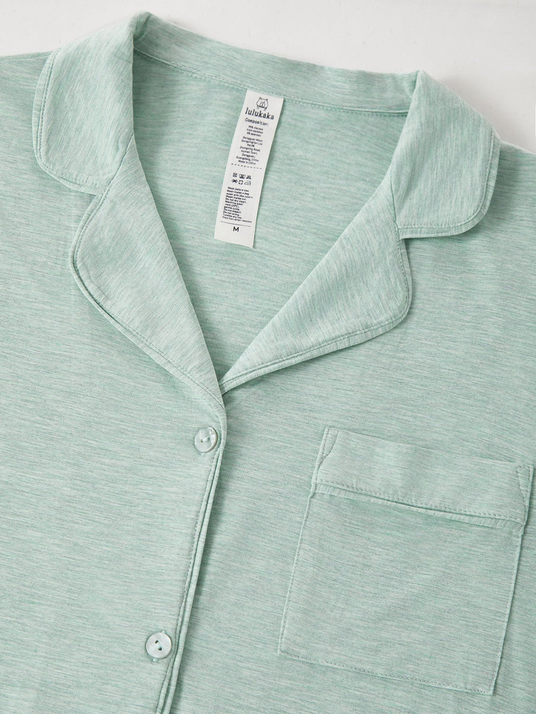 Solid Short - Sleeve Women's Pajama Set - MOSSRIVER