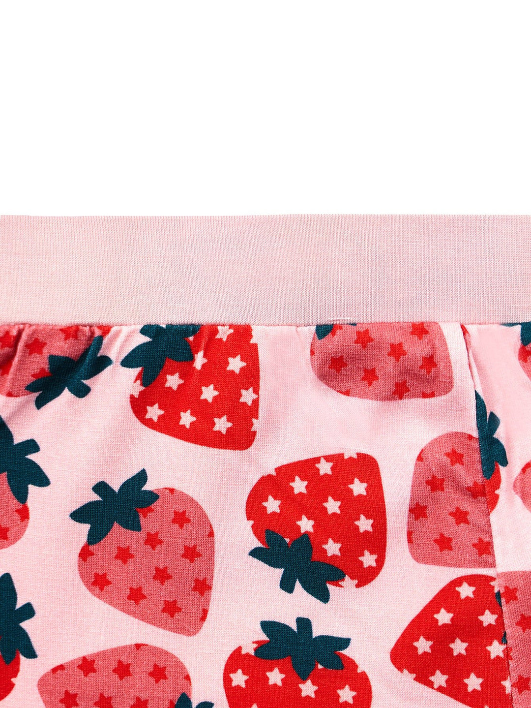 Strawberry Print Bamboo Baby Short - Sleeve Two - Piece - MOSSRIVER