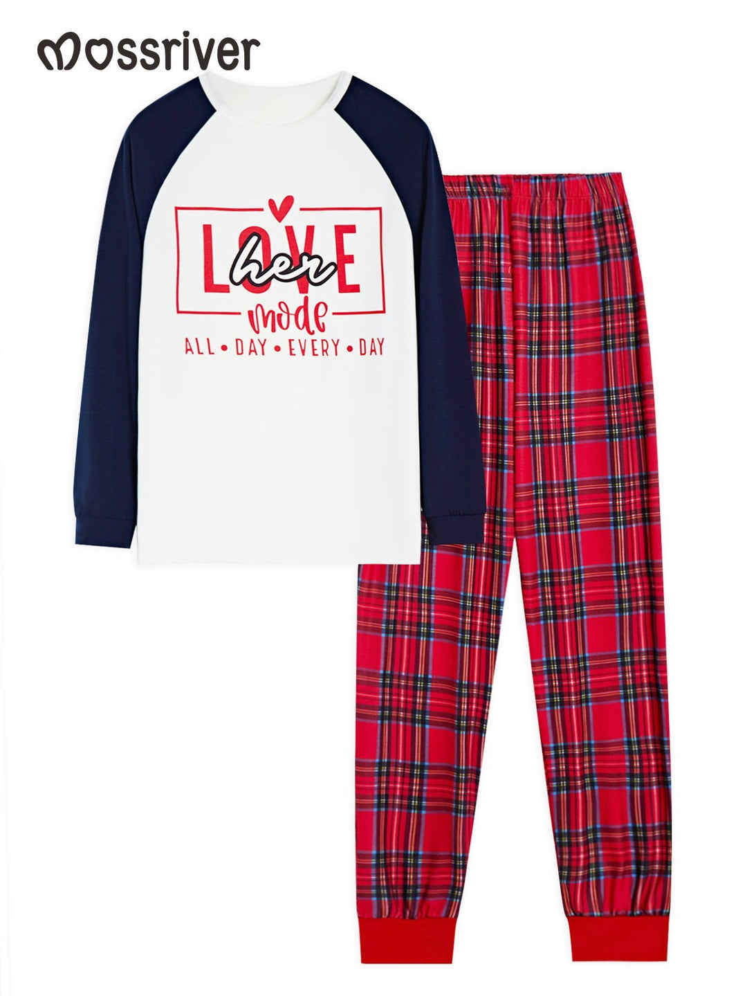 Valentine's Day Long - Sleeve Men's Pajama Set - MOSSRIVER
