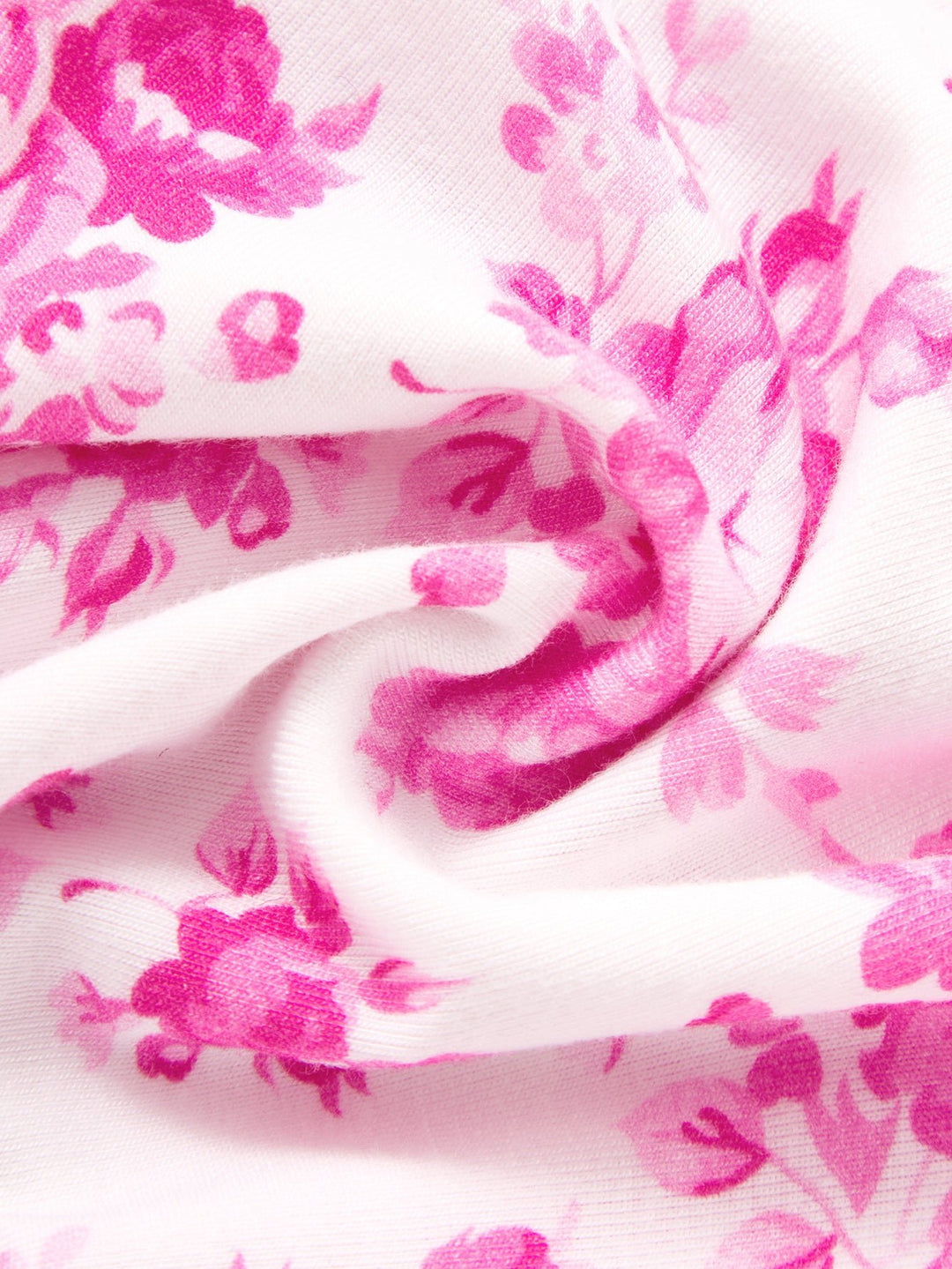 Valentine's Floral Footies Mitten Long - Sleeve Baby One - Piece Double Zipper - MOSSRIVER