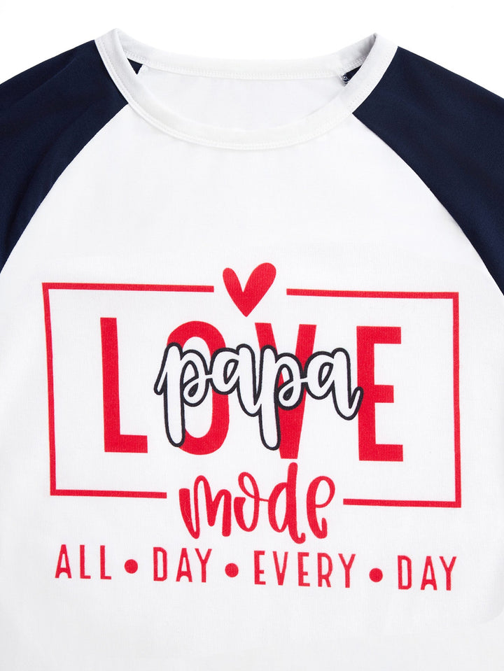 Valentine's Letter Print Long - Sleeve Baby Two - Piece - MOSSRIVER