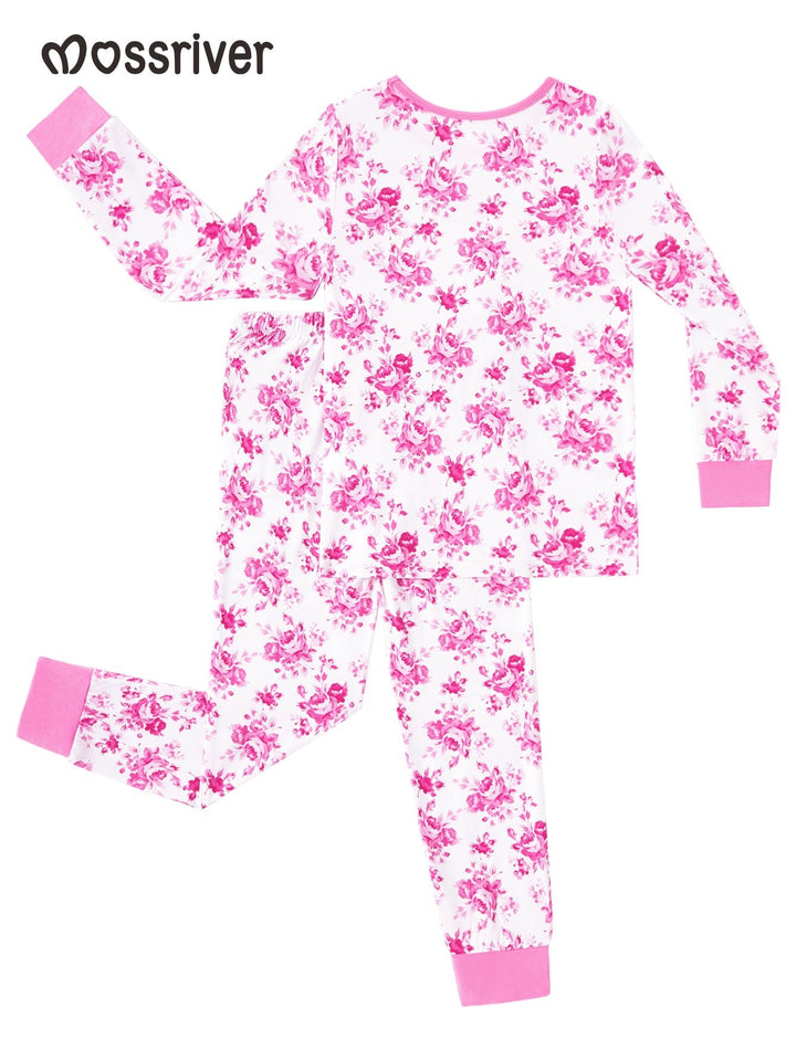 Valentine's Rose Print Baby Two - Piece - MOSSRIVER