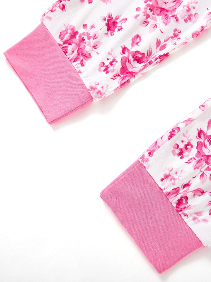 Valentine's Rose Print Baby Two - Piece - MOSSRIVER