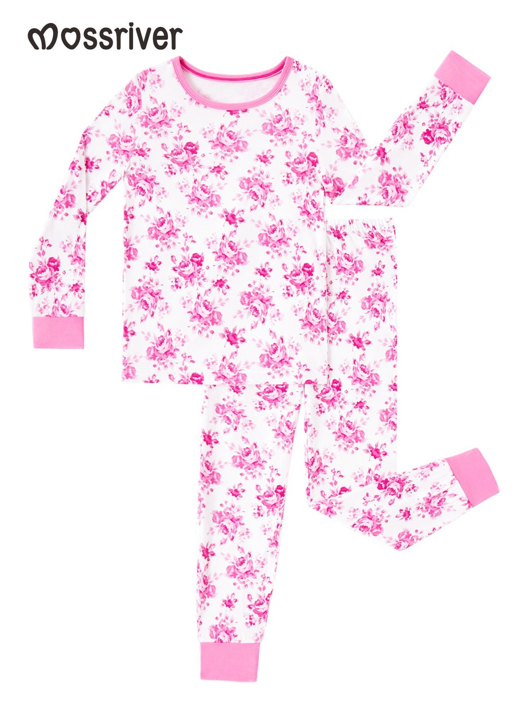 Valentine's Rose Print Baby Two - Piece - MOSSRIVER