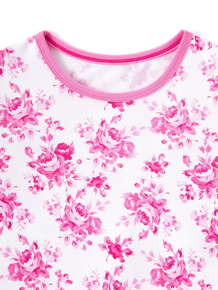 Valentine's Rose Print Baby Two - Piece - MOSSRIVER