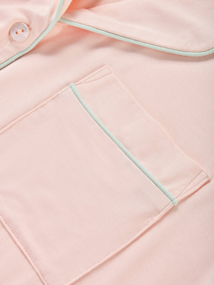 Women Bamboo Viscose Pajama Sets Ruffled Cuff Hem Long Sleeve Fancy Yarn 2 Piece Loungewear Loose Fit Drop Shoulder - MOSSRIVER