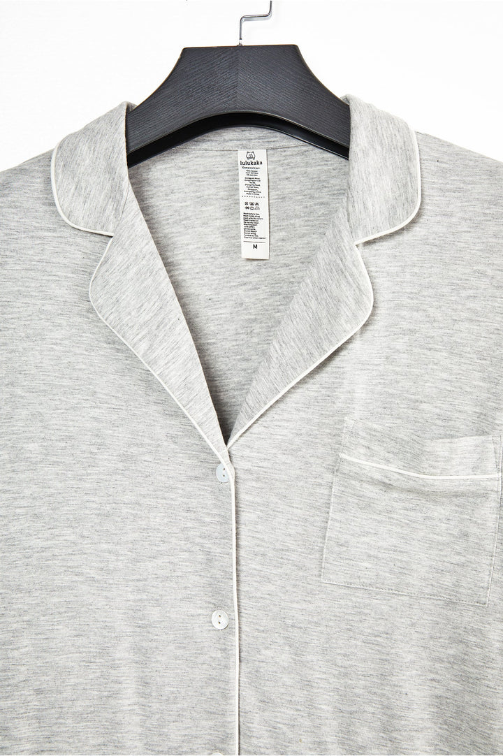 Women Bamboo Viscose Pajama Sets Ruffled Cuff Hem Long Sleeve Fancy Yarn 2 Piece Loungewear Loose Fit Drop Shoulder - MOSSRIVER